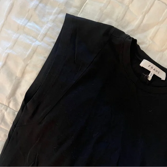 NWOT Frame Le Muscle Maxi Pima Cotton Black - Size XS - Picture 7 of 9